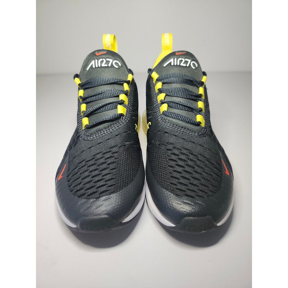 Nike Kids’ Air Max 270 Black Yellow Sz 5.5Y Mesh Athletic Sneaker - Picture 3 of 16